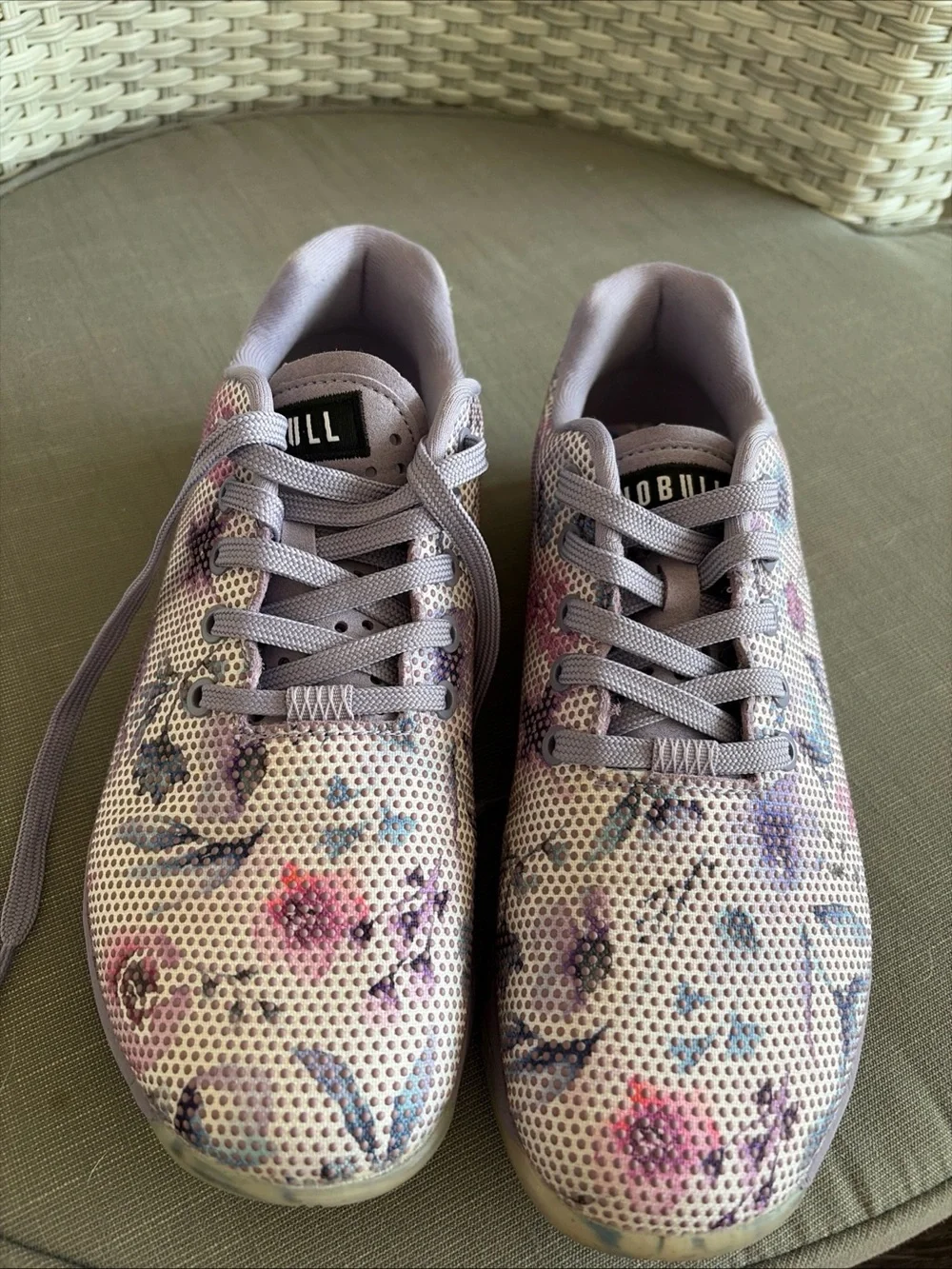 NOBULL Women's Watercolor Floral Trainers size 10